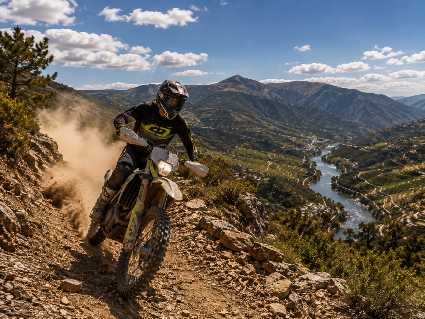 Poeira, linha e controlo: como funciona uma saída de enduro